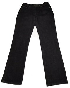 Lauren Ralph Lauren Womenâs 4P Black Stretch Classic Straight Leg Jeans Mid Rise | eBay