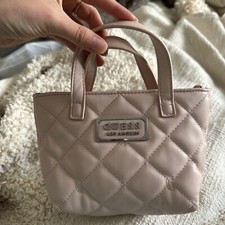 Borsa a mano GUESS Mini Blush rosa trapuntata borsetta - ottima