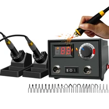 Digital Display Pyrography Machine Gourd Wood Burning Double Pen Craft Tool Kit