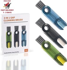Juego de cepillos para limpiar huecos de tapas de tazas 3 en 1, botella aislante