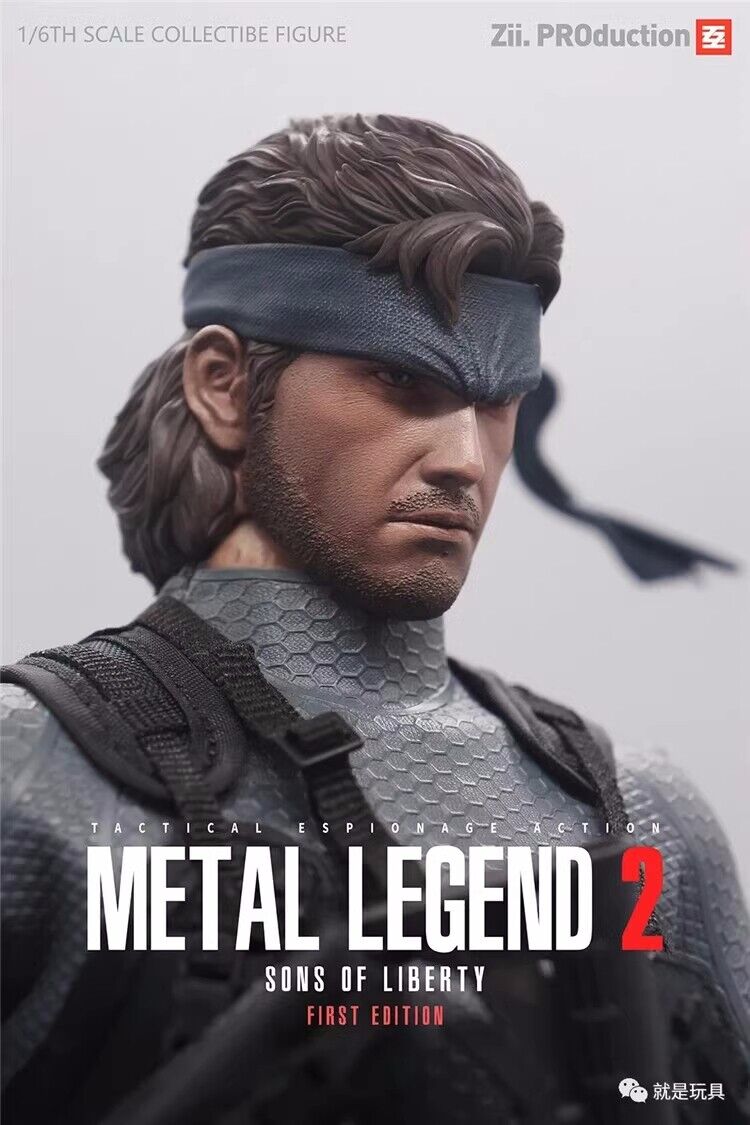 New Zii.PROduction 1/6 Metal Gear Solid Snake Collectible Male Action  Figure