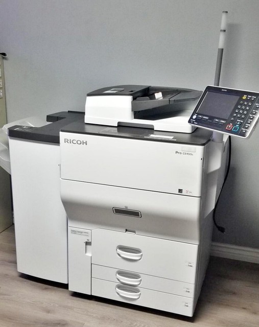 Ricoh Pro C5100S Color Production Printer Scanner Copier Finisher Fiery 65 PPM eBay