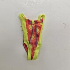 1990 SKIPPER Doll HAWAIIAN FUN ORANGE/YELLOW SWIMSUIT BATHING SUIT Barbie