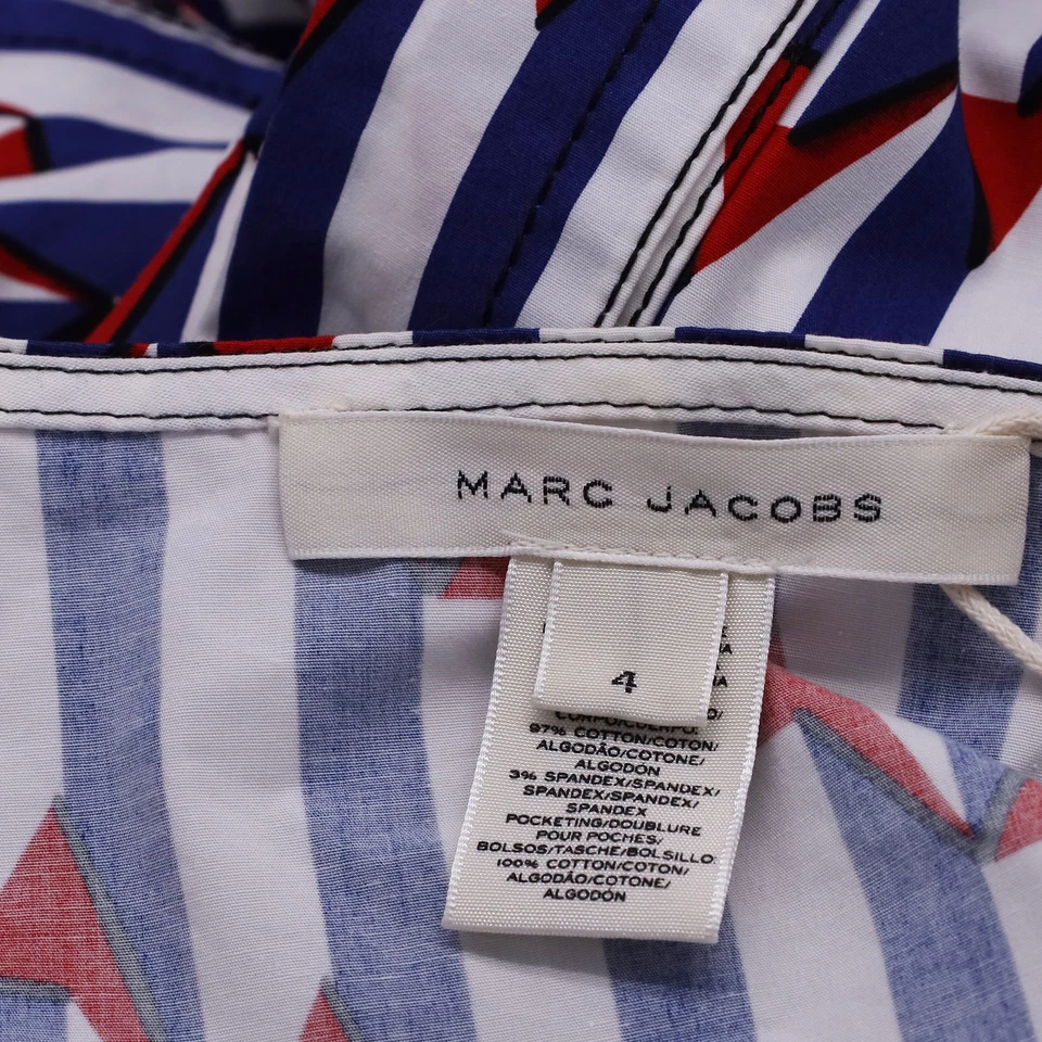 Vestido envolvente midi con estampado de flechas Marc Jacobs en algodón para mujer multicolor talla 4 Foto 4 de 4