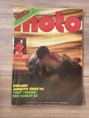Magazin Le Monde de la Moto Nr. 59 Februar 1975 Japauto 1000 VX Harley 250 SX