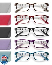 JOLISU Reading Glasses for Women, 5 Pack Blue Light Blocking Readers, Lightwe