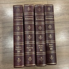 vintage encyclopedia britannica set Of 4 Books : No 16,17,18 19. 1968