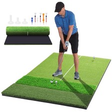 5x4ft  6x4ft Extra Large Golf Hitting Mat, 26mm Thick Tri-Turf Golf Practice...