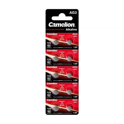10x CAMELION LR736 AG3 1,5V Alkaline Knopfzellen Batterie Uhr 28mAh LR41