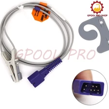 For Nonin 8500,8600, 3ft 7pin Adult Ear Clip Spo2 Sensor Oximax Probe Compatible