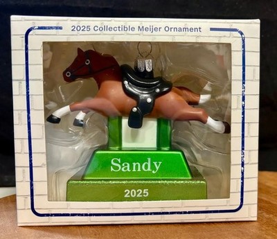 2025 Meijer Collectible Christmas Ornament Sandy the Pony w/Box