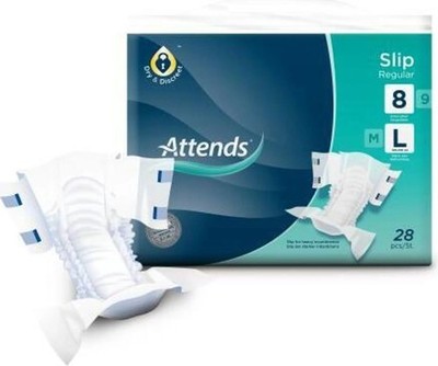 ATTENDS Regular Briefs 8 L (3x28 Pcs) Absorbent Pants for Incontinence