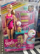 Barbie Dreamhouse Adventures Malibu Swim 'n Dive Doll - New - Casing Damaged