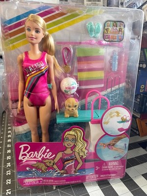Barbie Dreamhouse Adventures Malibu Swim 'n Dive Doll - New - Casing Damaged
