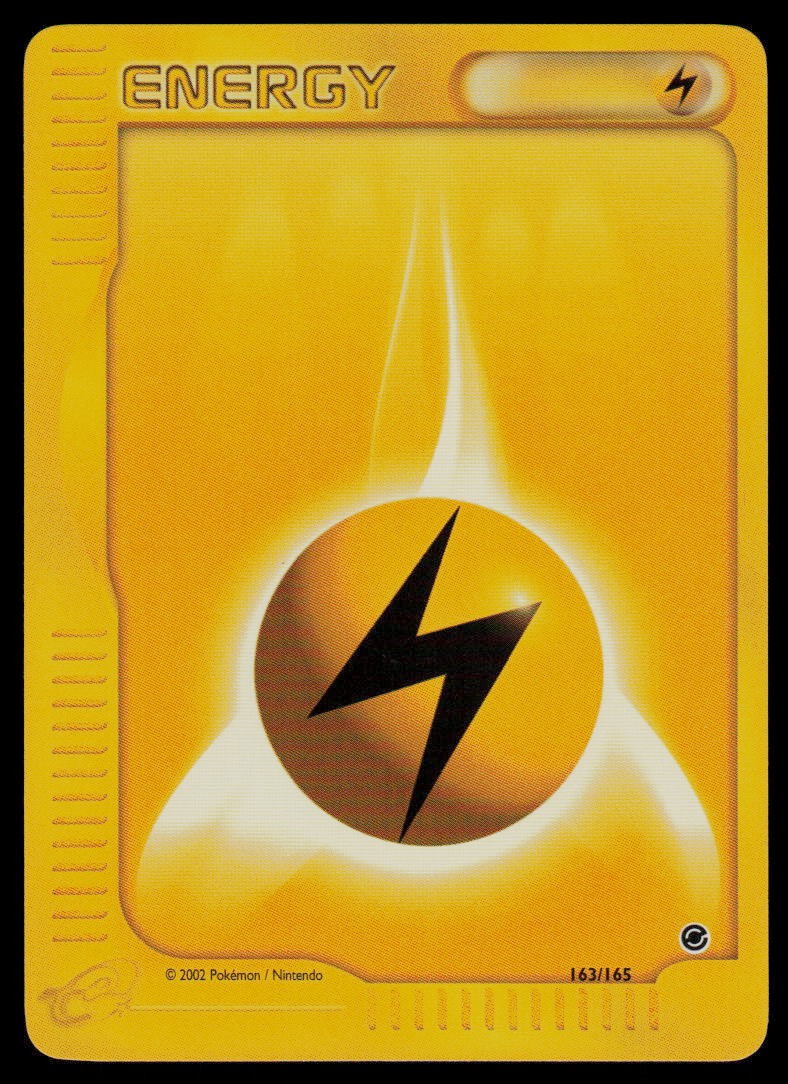 Lightning Energy #163/165 Expedition Common Pokemon TCG NM