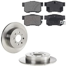 Set Beläge Und Scheiben Hinten Kompatibel Für Honda Civic VII Coupe (EM2, Eu