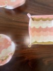 New Handmade Fabric Catchall Set Rifle Paper Co Fabric Sungirls and Coral Waves — photo 4