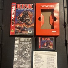 RISK - Parker Brothers  Sega Genesis Cartridge - Tested Complete Clean 