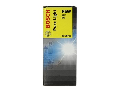 Für BOSCH 1 987 302 204/10 Light bulb R5W Pure Light (10 pcs) 12V 5W Light bulb