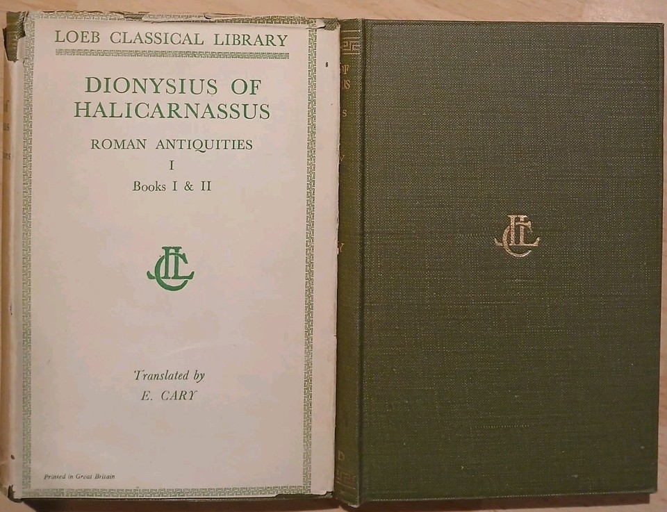 Dionysius Roman Antiquities Vol 1 & 2 Loeb Classical Library Harvard ...