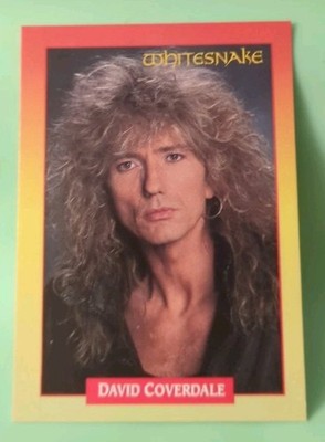1991 Brockum Rock Cards #121 David Coverdale - Whitesnake