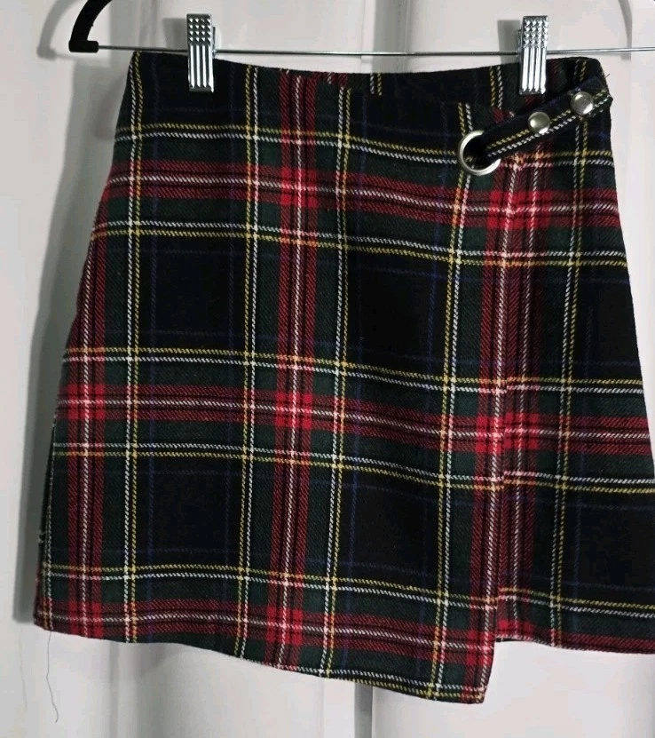 Plus Red Plaid Mini School Girl Skirt ️ ft