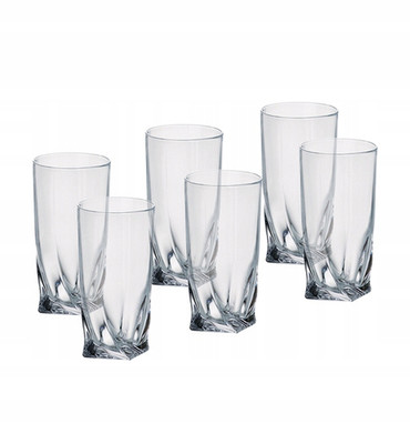 BOHEMIA SET 6 SCHNAPSGLÄSER 50ML AUS TRANSPARENTEM KRISTALL - RAHMEN