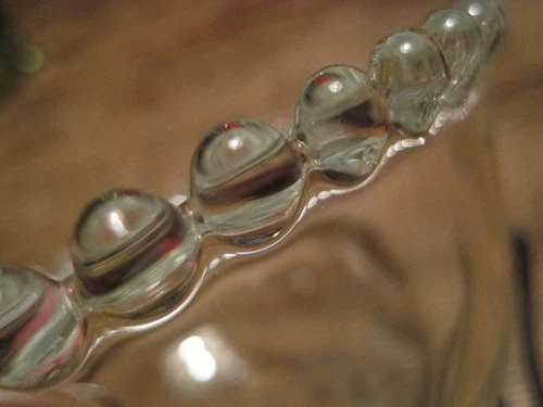 Vtg Imperial Glass? Candlewick Boopie Pattern Ball Edge Bowl 5" ACROSS