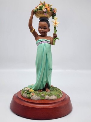 Thomas Blackshear Ebony Visions 1st issue ''The Flower Girl'' Figurine