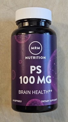 MRM Nutrition - PS Phosphatidylserine 100 mg - 60 Softgels GMP - Exp 09/2028