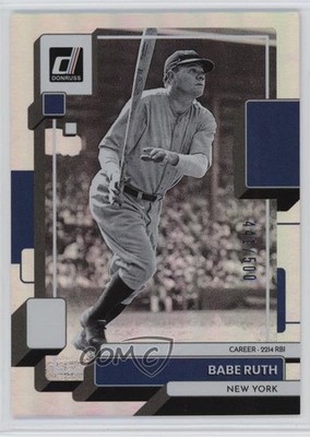 2022 Panini Donruss Career Stat Line /500 Babe Ruth #229 HOF 0d6r