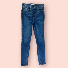 Free people we the free skinny jeans casual blue denim size 28 8 high rise