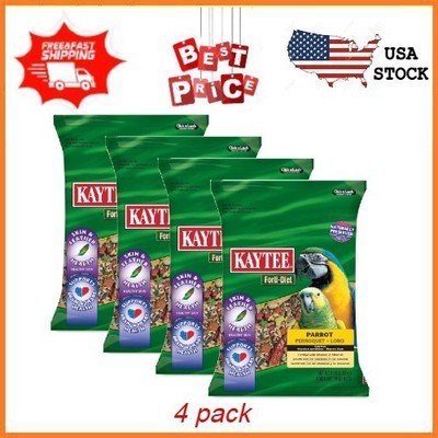 NEW (4 pack) Kaytee Forti-Diet Parrot Food, 8 Pounds FREESHIPPING