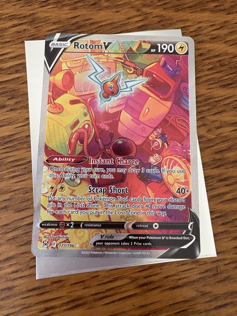 Rotom V (Alternate Full Art) 177/196 Pokemon Swsh11: Lost Origin - Ultra  Rare