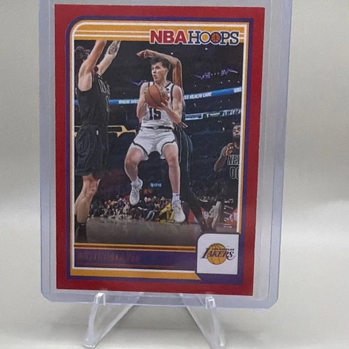 Panini NBA Hoops Austin Reaves #41 Serial Numbered Parallel Lakers /75