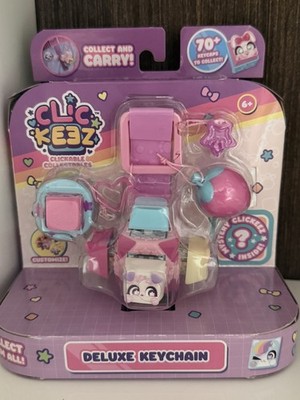 Clickeez Deluxe Keychain Fidget Cube | Collectible Character Keyboard Keys Cl...