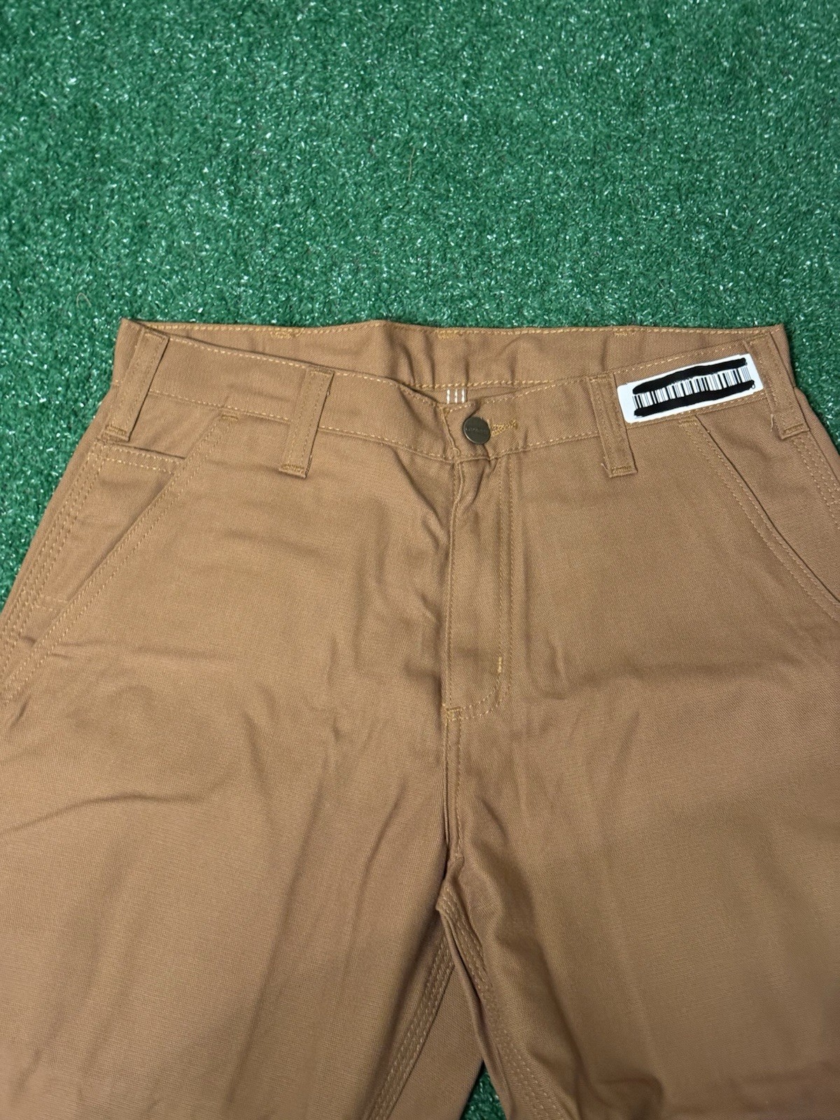 3 NEW CARHARTT 383-51 32X28 LIGHTWEIGHT DUNGAREE FIT BROWN WORK PANTS. 30X28 thumbnail 5
