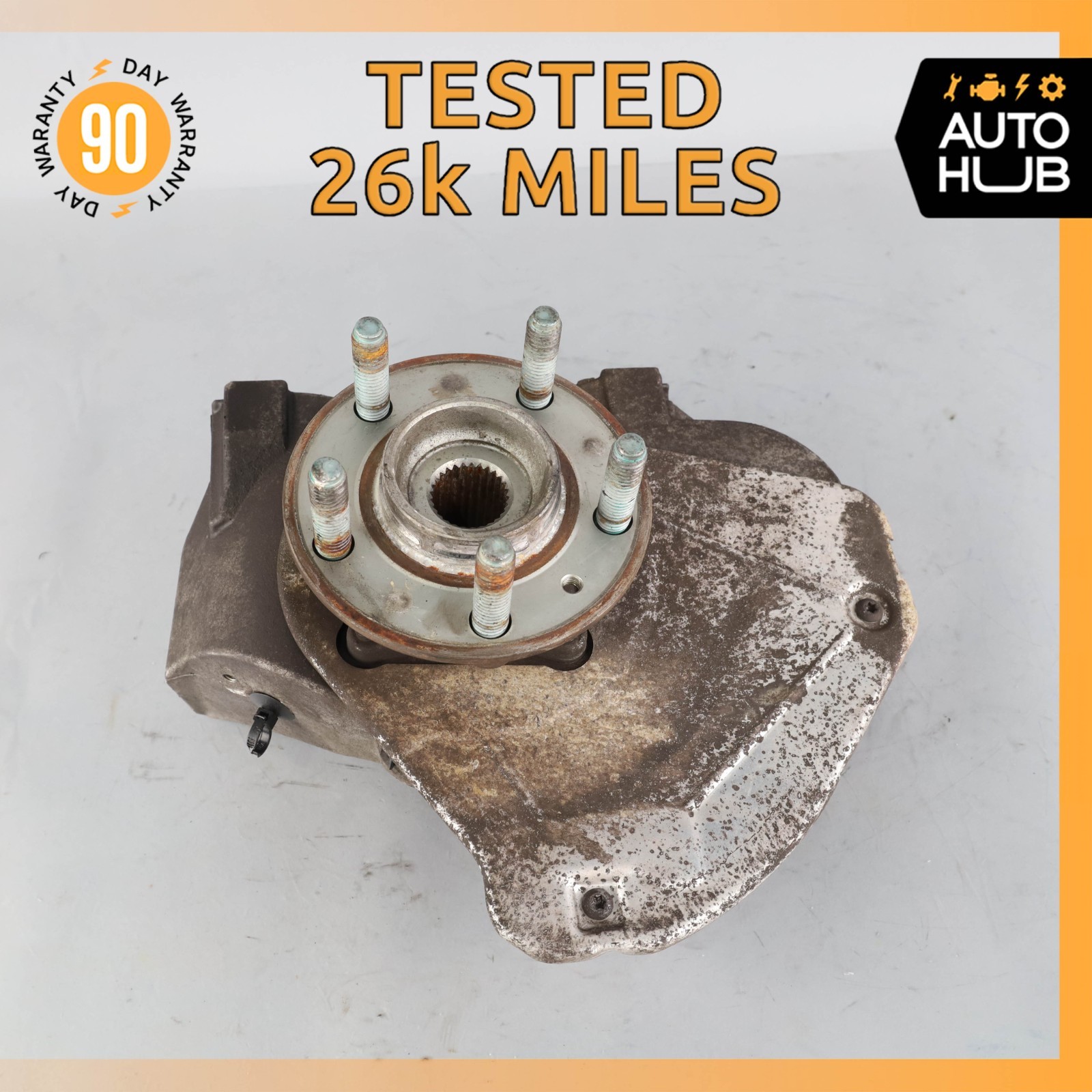 11-17 Aston Martin V8 Vantage Front Left Spindle Knuckle Hub BG333K185AA OEM 26k