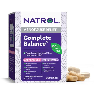 Complete Balance, Dietary Supplement for Menopause Relief, A.M./P.M. Menopaus...