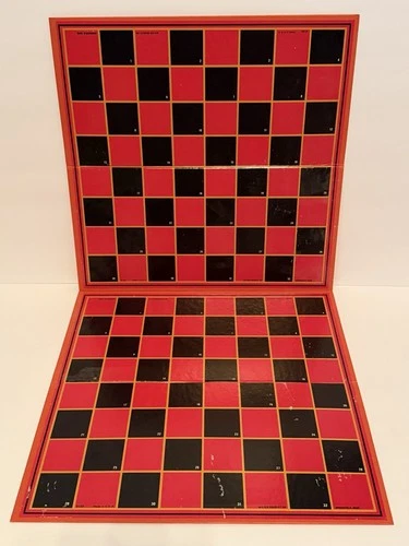 Lot Of 2x Milton Bradley Vintage Checkers Board Games MB Family Game #4125