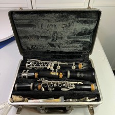 Vintage Bundy Resonite Selmer Clarinet With Hard Case For Parts / Restoration 