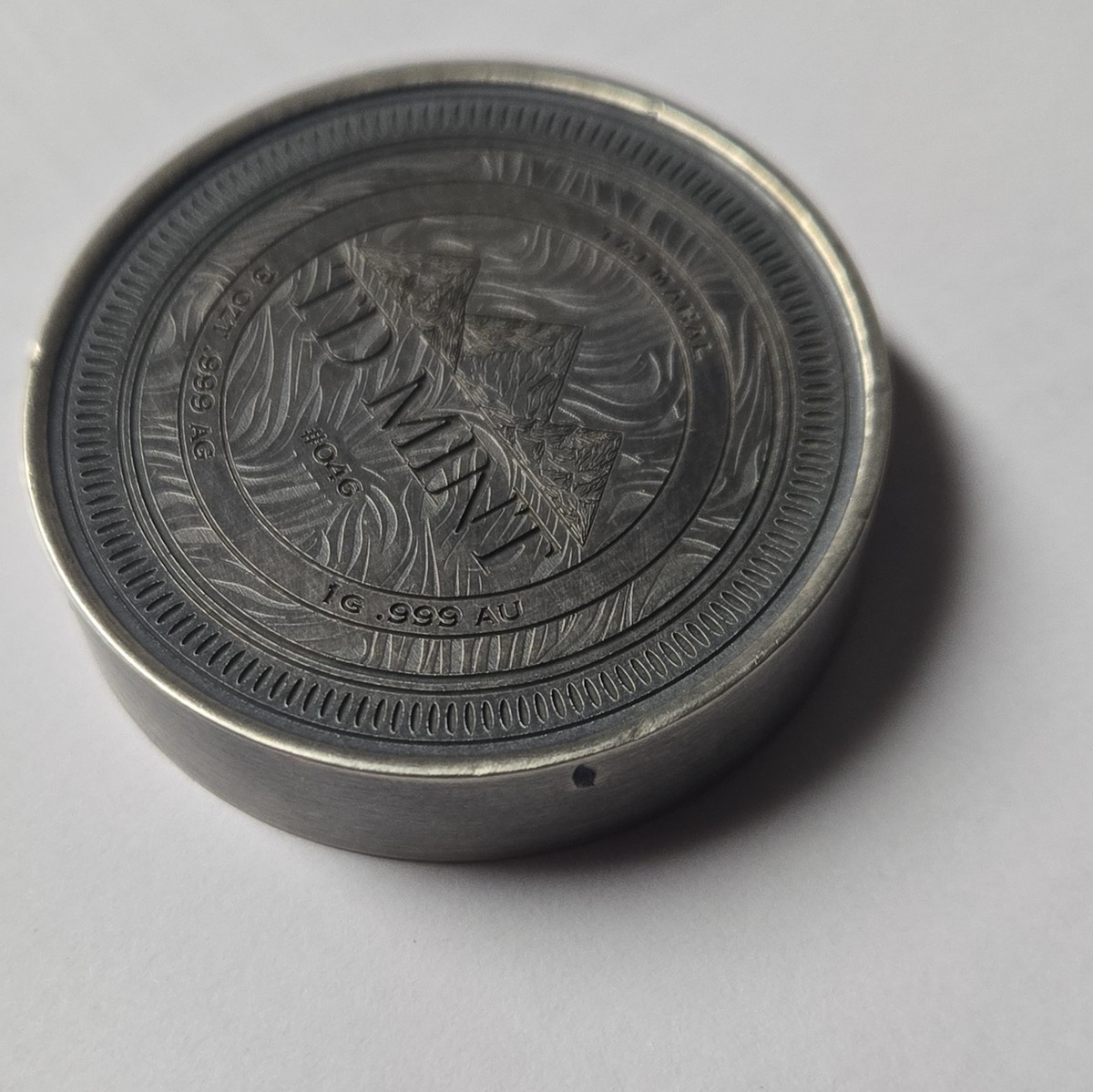 TD Mint Taj Mahal Lucky Rips 3oz .999 Silver / 1g .999 Gold round