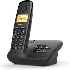 Gigaset A270A Schnurloses Telefon mit Anrufbeantworter schwarz - B-Ware-gsg
