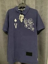 Blue Vice 69 Polo Shirt "In House We Trust" Rare
