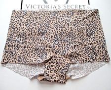 VICTORIA'S SECRET PINK No Show Boyshort Panty L Leopard NWT VS FREE SHIP 4 