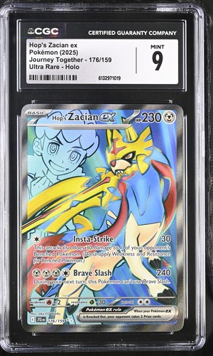 Hop's Zacian ex graded CGC 9 for sale on eBay