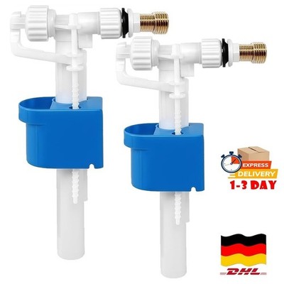 Universal Füllventil WC Spülkasten Schwimmer Ventil 3/8 & 1/2 Zoll Passt 1/2pcs