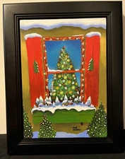 Original RENE LALONDE - Christmas Pleasures - Acrylic on Canvas