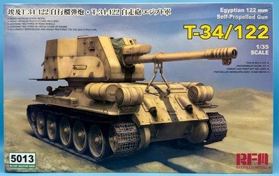 RyeField Model RM 5013 RFM 1/35 T-34/122 EGYPTIAN 122mm SELF PROPELLED GUN