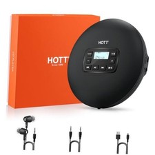 HOTT C204 Basic Portable CD Player with Anti-Skip Protection - AA Battery
